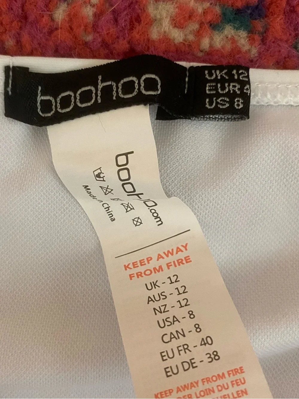 Boohoo White Cutout Bikini Bottom Size 8 NEW Never Worn